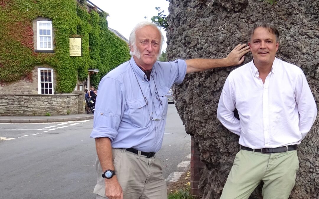 Matthew Rymer and Peter Jinman OBE, plotting